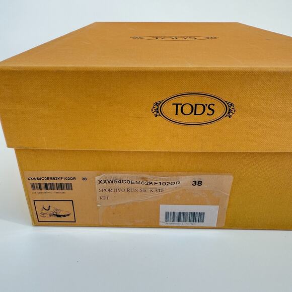 Tods Sportivo Kate Sneakers Size 7.5 EU 38 Chain Knit Purple Italy Designer - Picture 9 of 10
